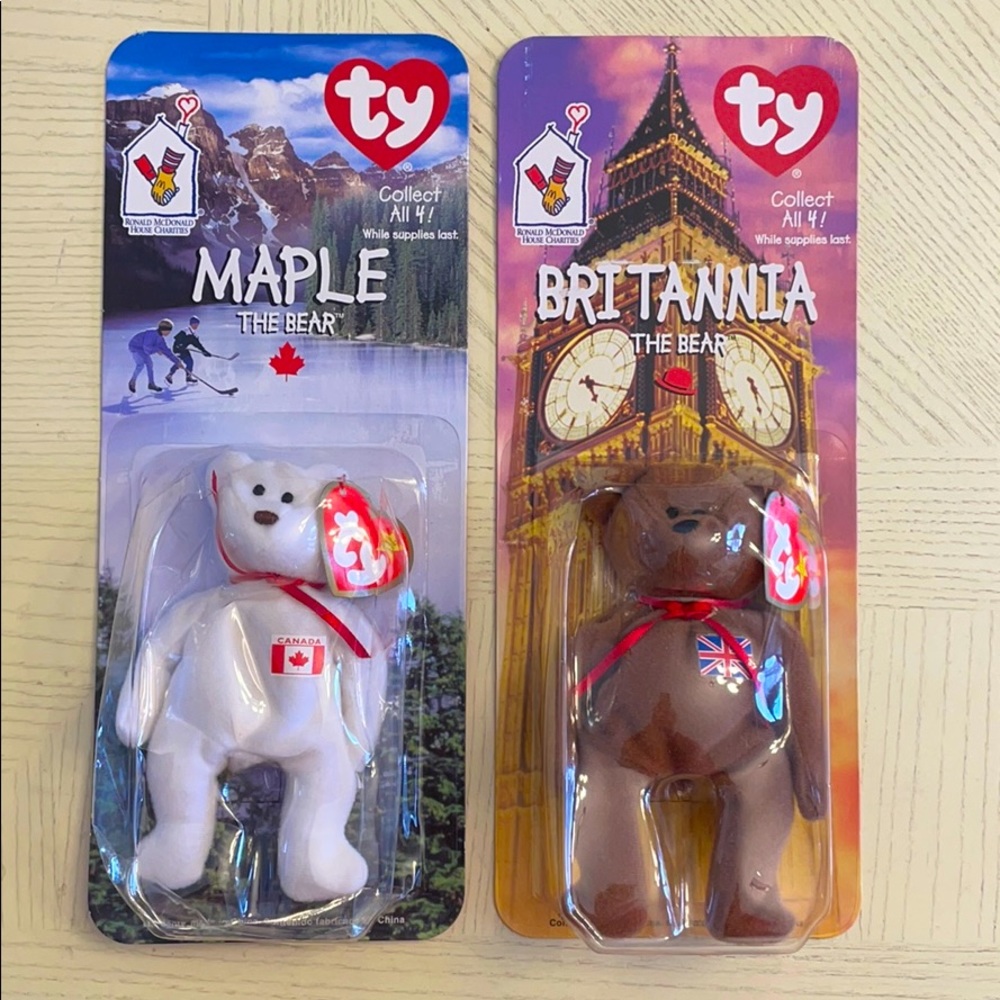 Ty Beanie Bears Maple Britannia
